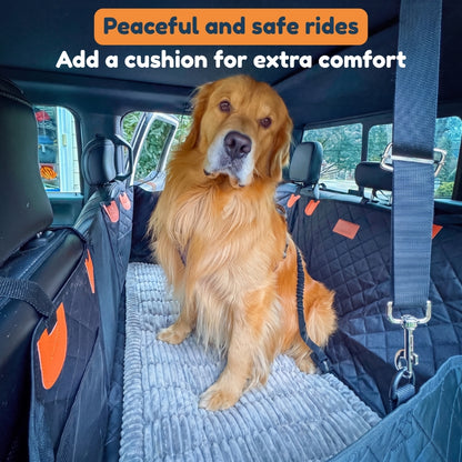 CoPup™ Backseat Extender | Hard-Bottom Dog Car Platform For Comfier Car Rides