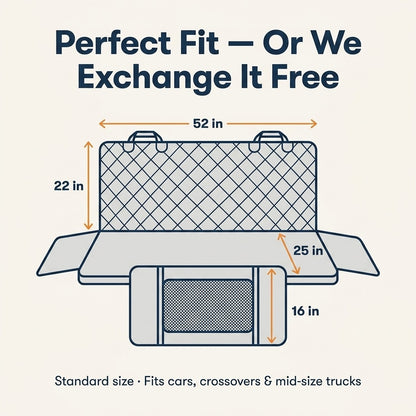 CoPup™ Backseat Extender | Hard-Bottom Dog Car Platform For Comfier Car Rides