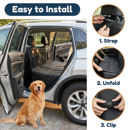 CoPup™ Backseat Extender | Hard-Bottom Dog Car Platform For Comfier Car Rides