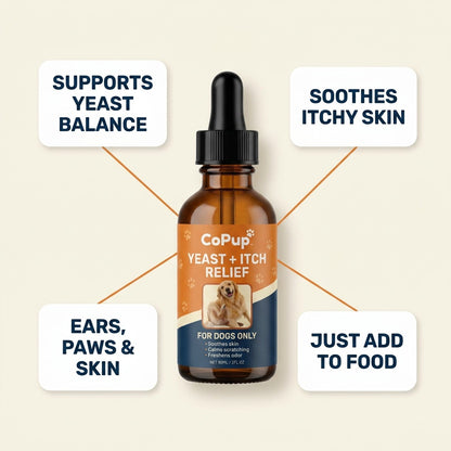 Copup™ Yeast + Itch Relief Drops for Dogs — Skin, Paw & Ear Soother (60ml / 2fl oz)