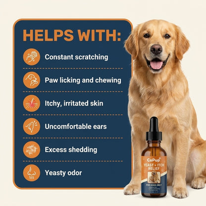 Copup™ Yeast + Itch Relief Drops for Dogs — Skin, Paw & Ear Soother (60ml / 2fl oz)
