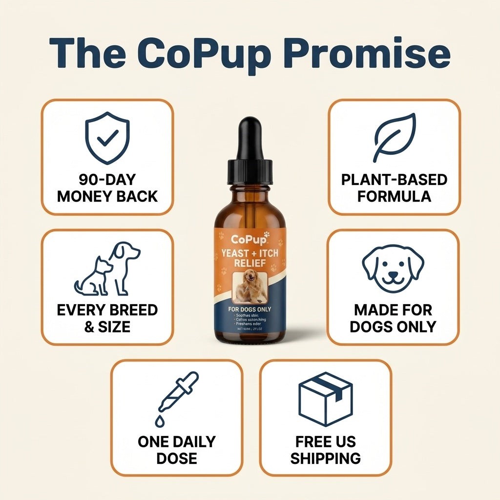 Copup™ Yeast + Itch Relief Drops for Dogs — Skin, Paw & Ear Soother (60ml / 2fl oz)