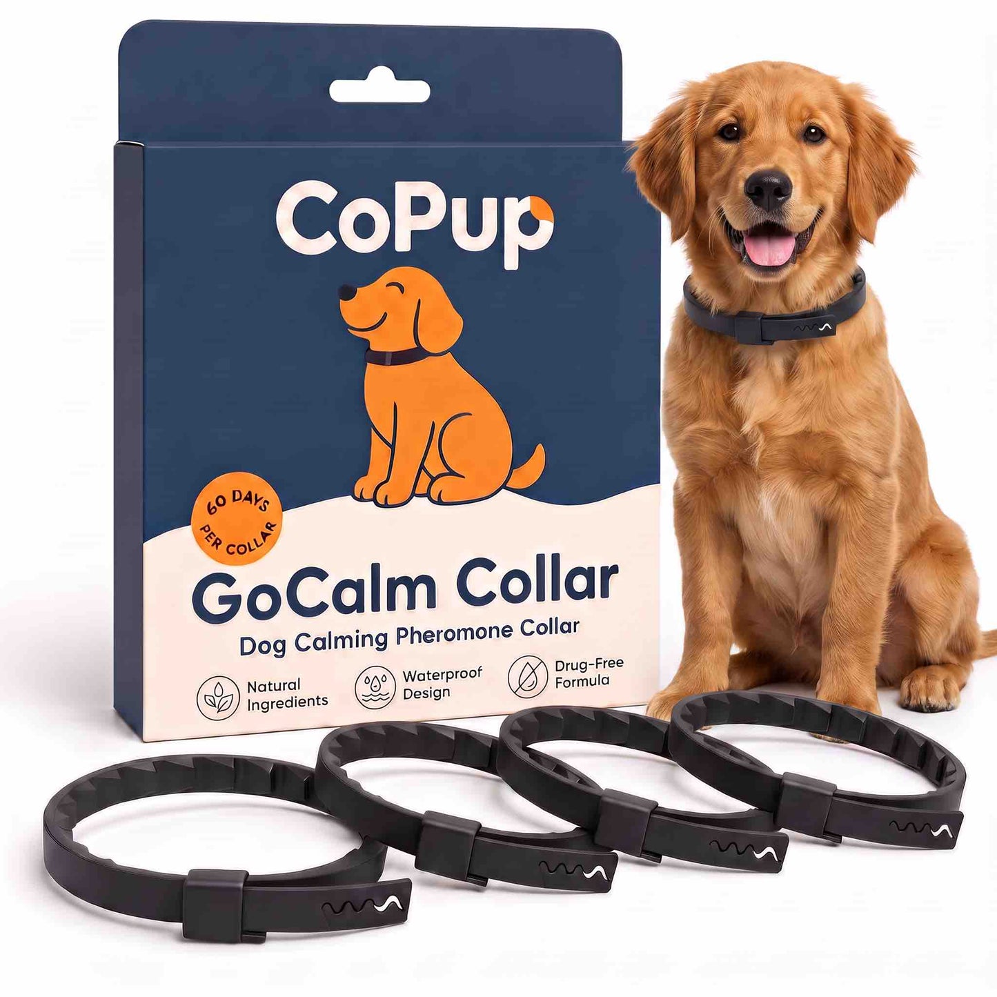 CoPup GoCalm™ Collar - 4 Pack